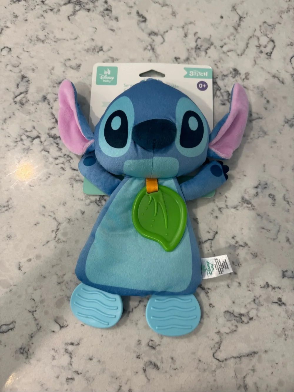 Disney Baby Stitch Sensory Blanky with Crinkle - Blue  0+ mo. NWT
